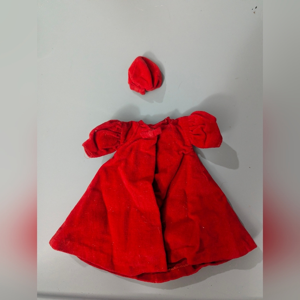 Vintage Barbie Red Flare Coat jacket #939 with Hat